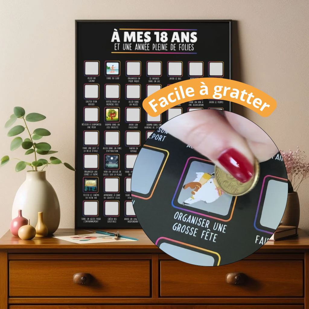 Mes 18 Ans Affiche Gratter 100ideesagratter Mes 18 Ans Affiche Gratter 100ideesagratter