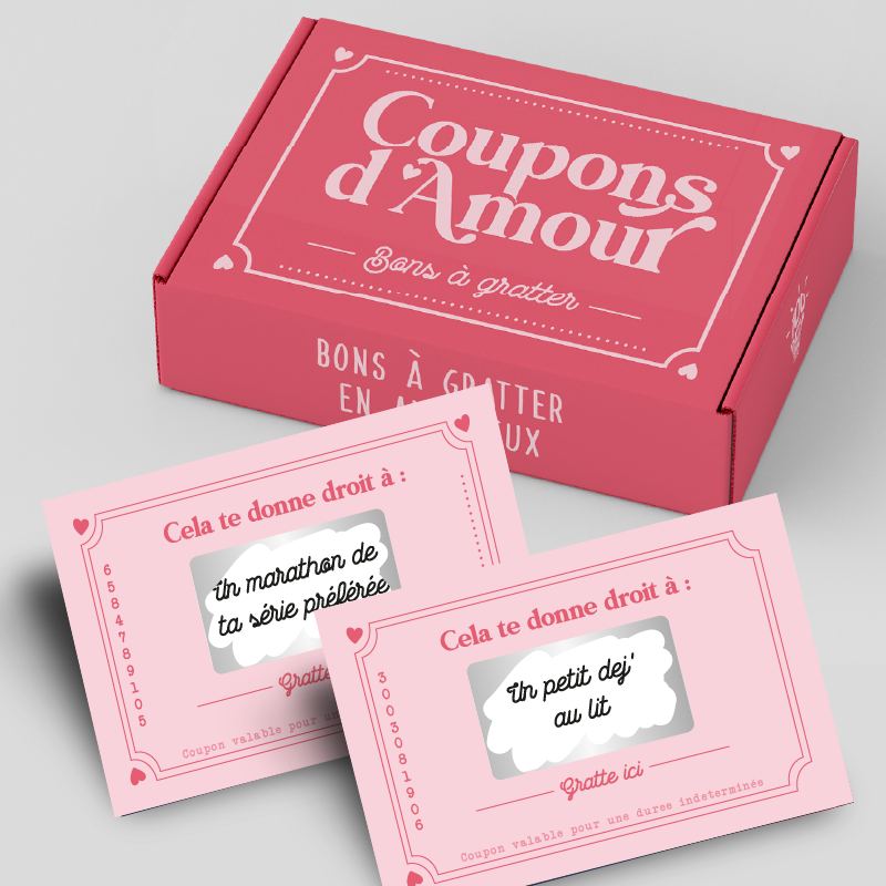 Coupons d'amour - Bons à gratter