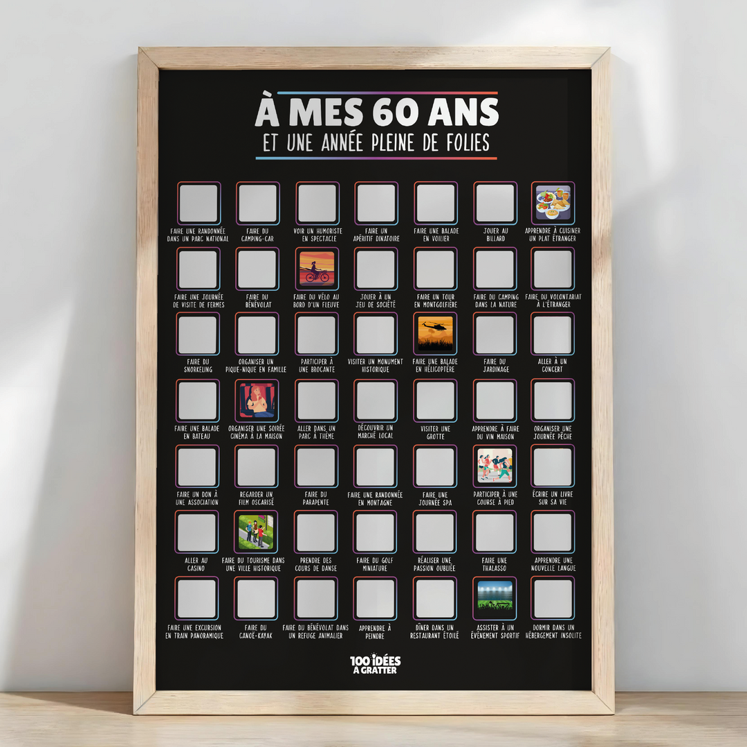 À mes 60 ans - Affiche à gratter