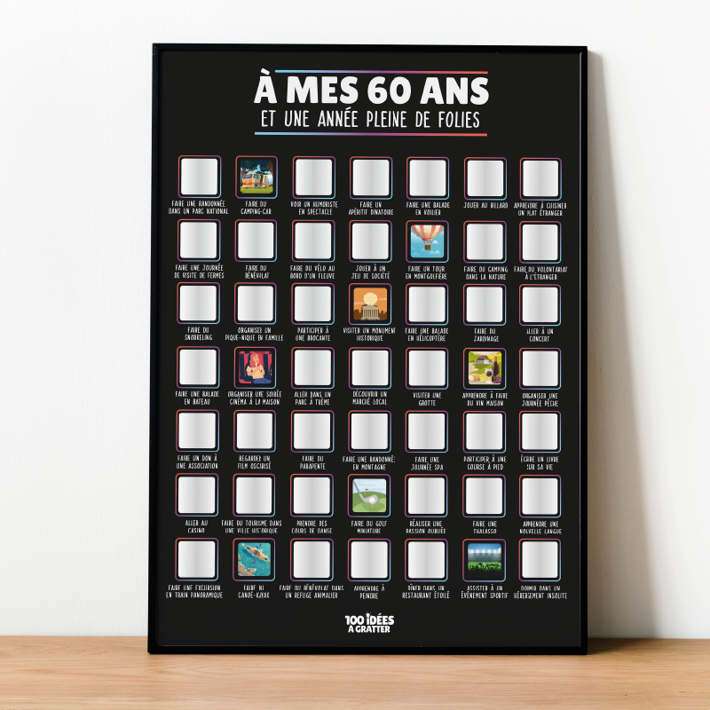 Imparfaits - Affiche à gratter À mes 60 ans