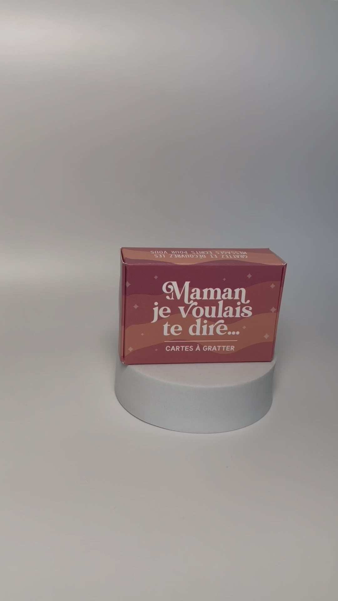 Kit de messages à gratter personnalisable - Maman je voulais te dire